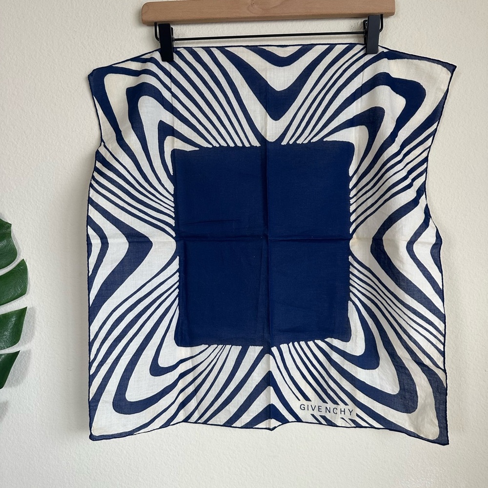 Vintage Givenchy Cotton Square Scarf - Picture 8 of 15
